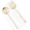 Block Handle Gold Serving Set