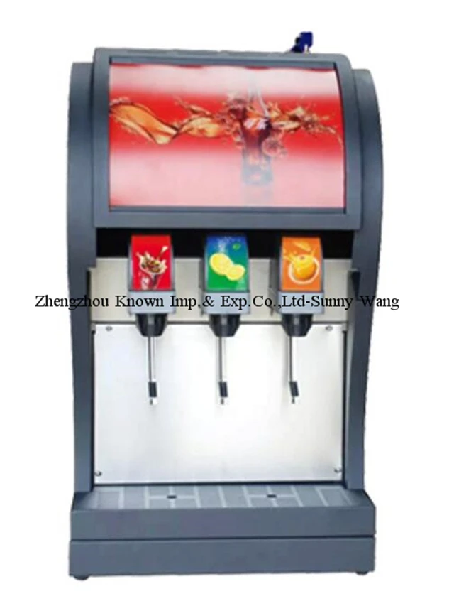 Professional Soda Fountain Post Mix Dispenser/coke Dispenser Machine With 3 Valves/ Carbonated