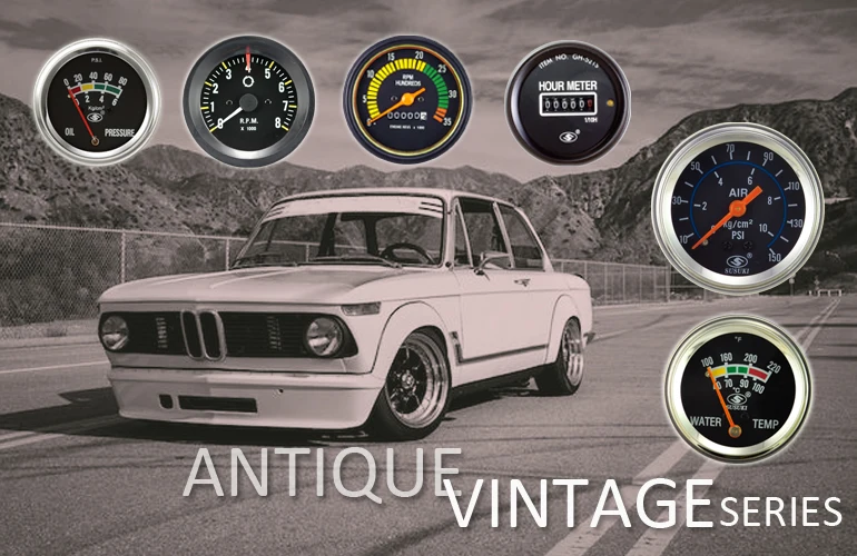 52 mm Aluminum Rims diesel engine tachometer Gauge Pointer Automobile