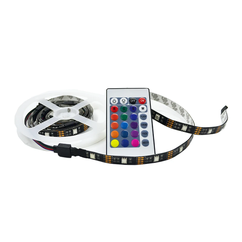 LED accent Strips Bias Backlight RGB Lights with Remote Control for HDTV, Flat Screen TV Accessories and Desktop PC, Multi Color
