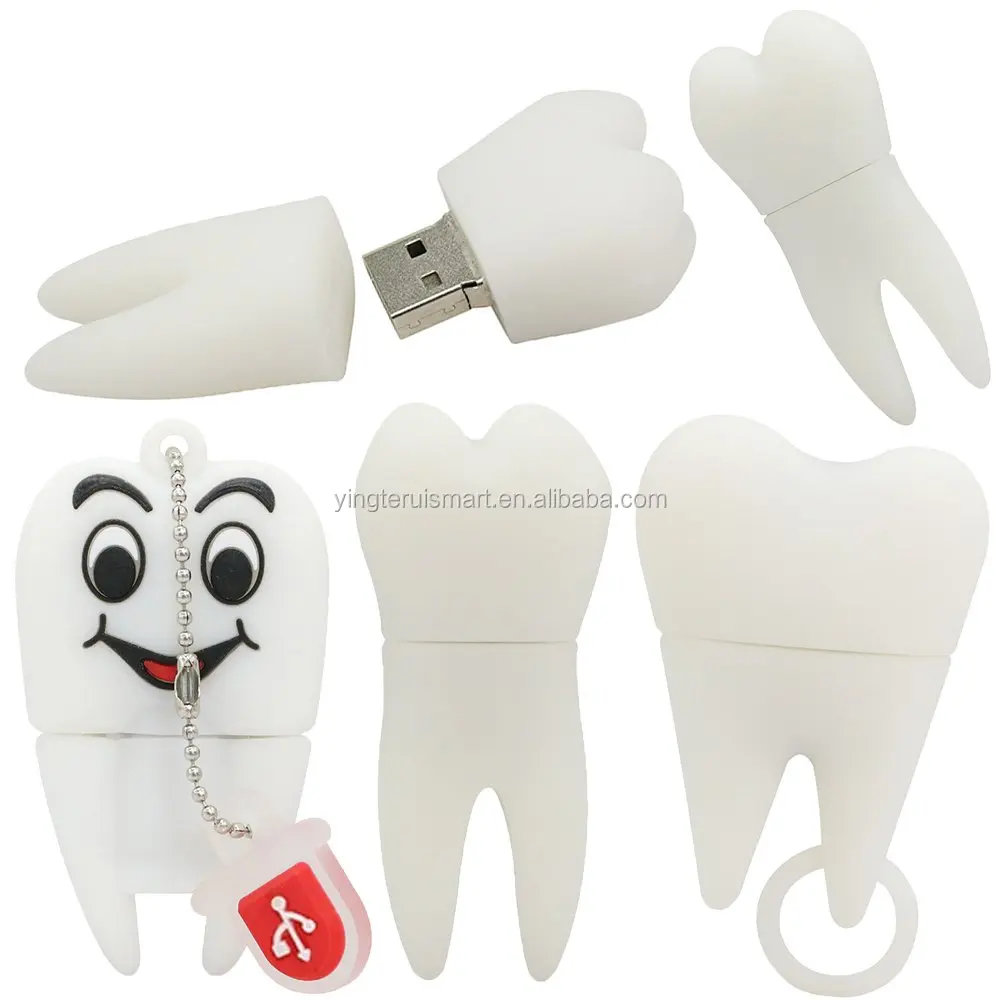 100% Real Capacity Tooth Shape USB Flash Drives 4GB 8GB 16gb 32GBG 64GB Teeth Pen Drive USB Disk Flash Memory Stick - ANKUX.COM