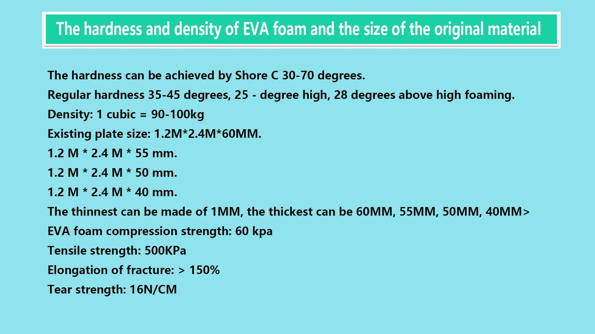 PU foam inserts for e-cigarettes