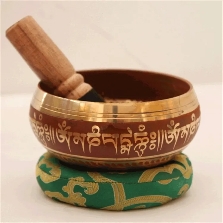 Old Buddhist Tibetan Singing Bowls Tibetan Healing Singing Bowl From Nepal Gold Religious