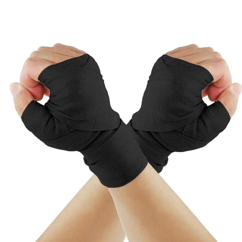 LEKÄRO Elastic Cotton Boxing Hand Wraps For Muay Thai MMA Training For Men & Women