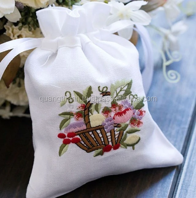 Embroidery Sachet Bag,Lavender Bag Buy Small Sachet Bag,Drawstring