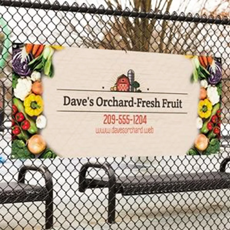Fence Digital Printing Custom Advertising Pvc Mesh Banner With