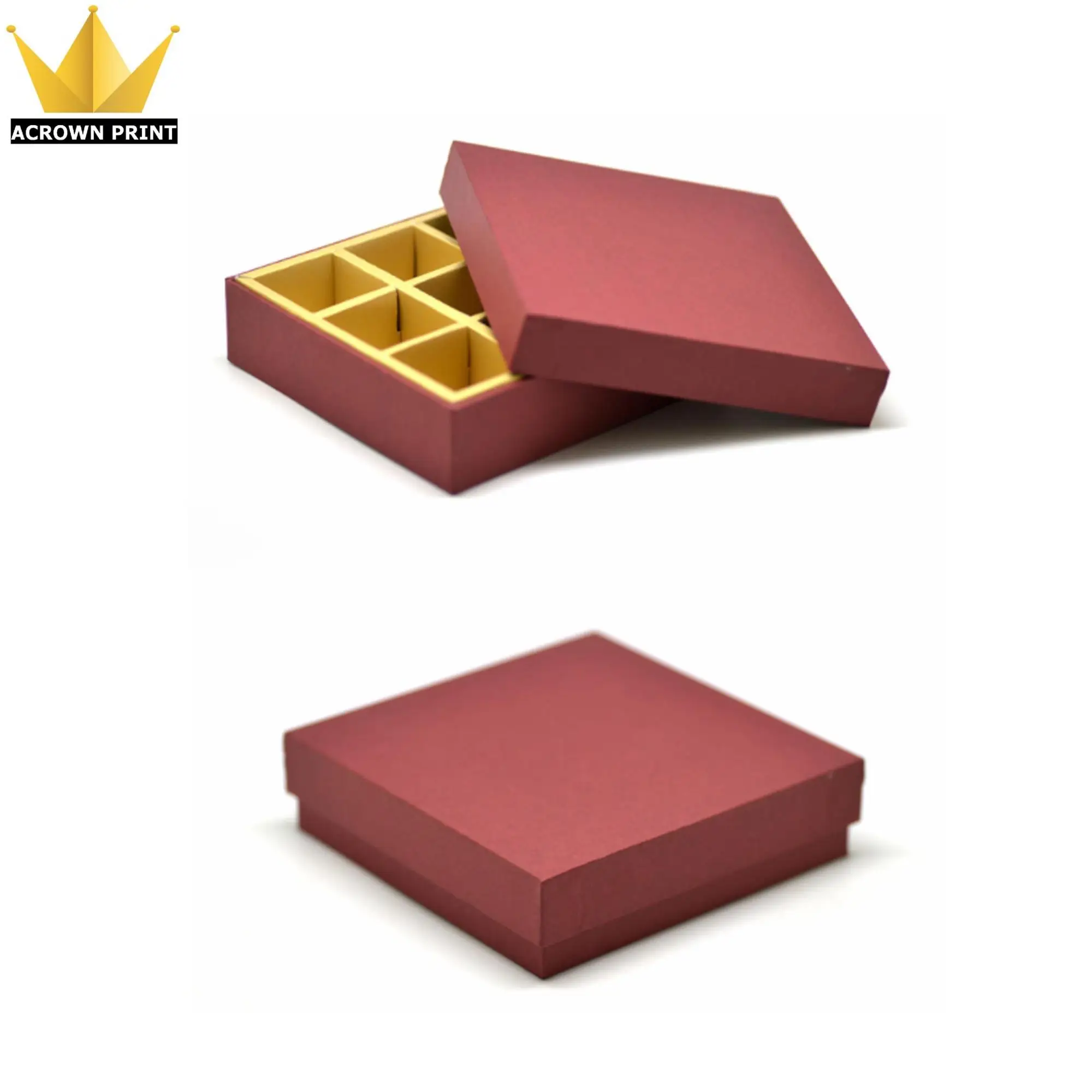 Luxurious Cardboard Empty Chocolate Truffle Packing Boxes With Paper ...