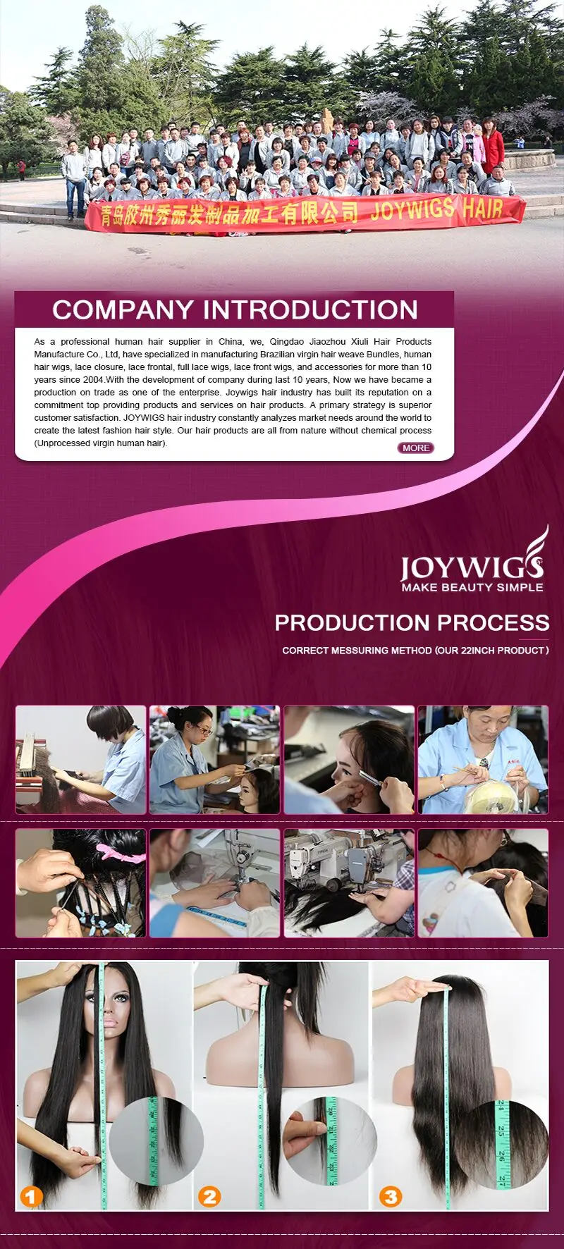 Stock 100% Braizlian full cuticle human hair Glueless Pre-plucked illusion hairline 360 lace frontal wig.jpg