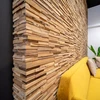 3D TEAK WALL PANEL