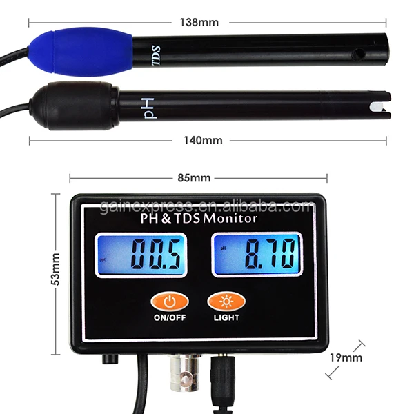 Digital Combo Ph & Tds Monitor Meter Tester Atc Real-time Monitoring ...