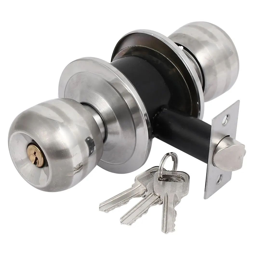 Кноб с ключом. Side Lock. Home Interior Rooms Stainless Locking privacy Round Door.