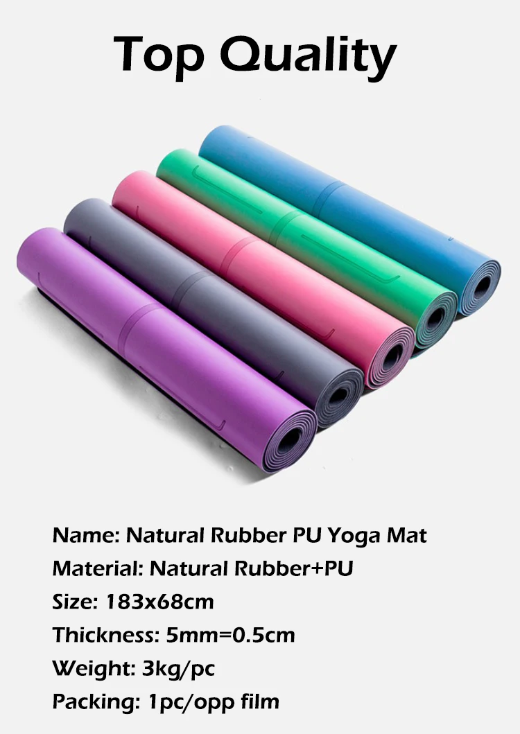 Nonslip Eco Friendly Natural Rubber Yoga Mat Amazon Popular Sales Pu