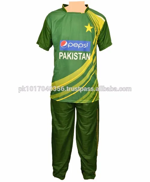Digitally Sublimated Pakistani Cricket Uniform Buy Pakistan Cricket