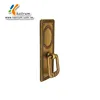 Hanging cabinet pull with back plate in antique style