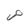 Iron Hand Forged Heart Shaped Wall Coat Hooks