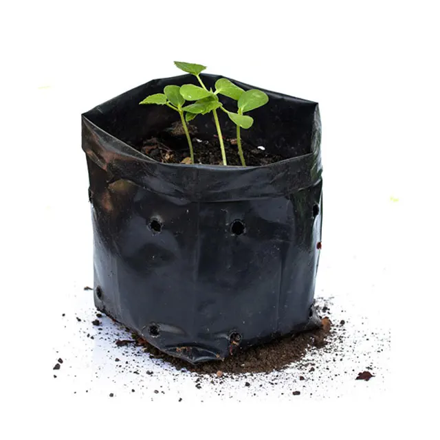 2017 Plant Nursery Bag Customized Promotional Plastic Grow Bags For Plants Black Product On