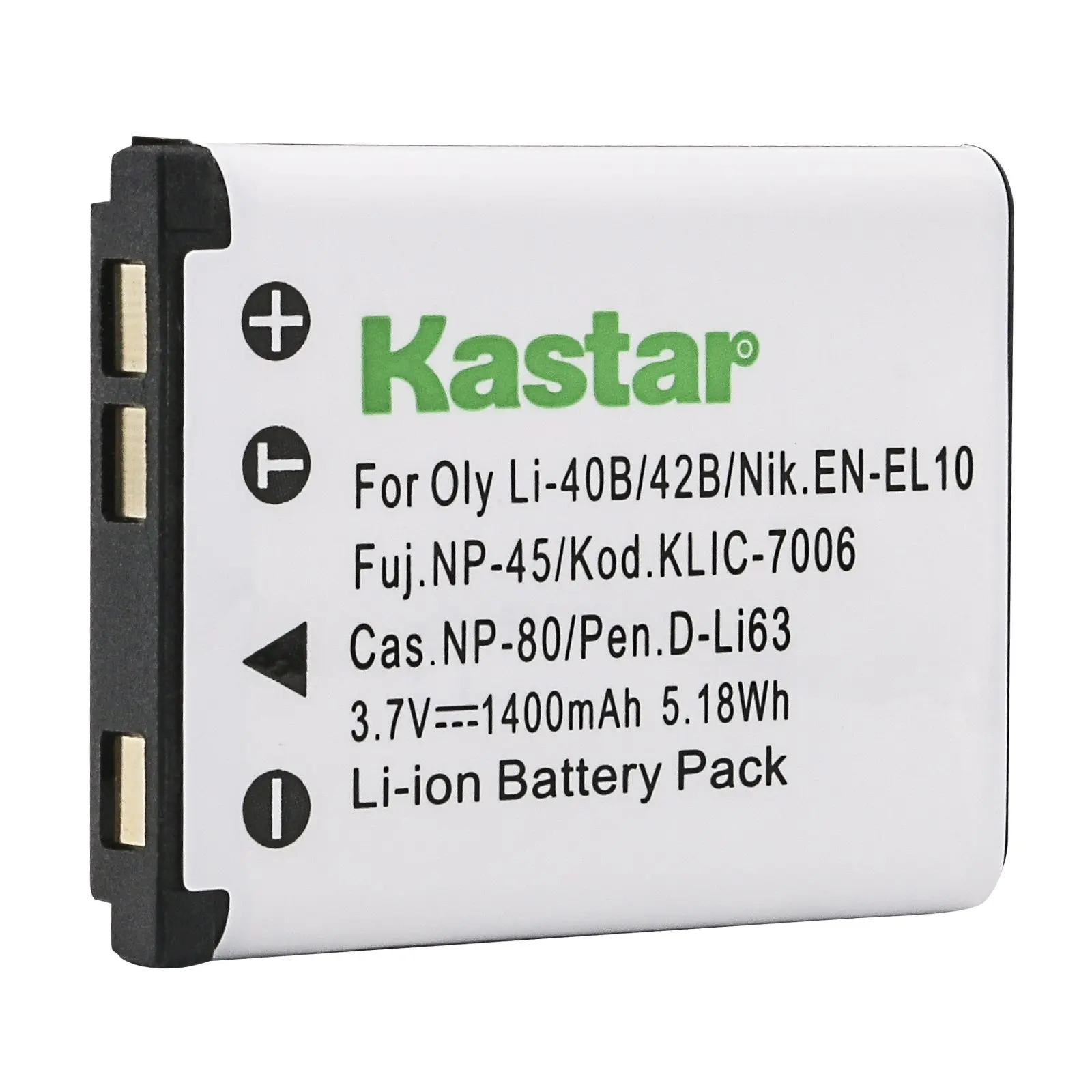Kastar Battery for Kodak KLIC-7006 K7006 & EasyShare M22, M23, M200, M522, M530, M531, M532, M550, M552, M575, M577, M580, M583, M750, M873, M883, M5350, M5370, MD30, Mini, Touch digital camera