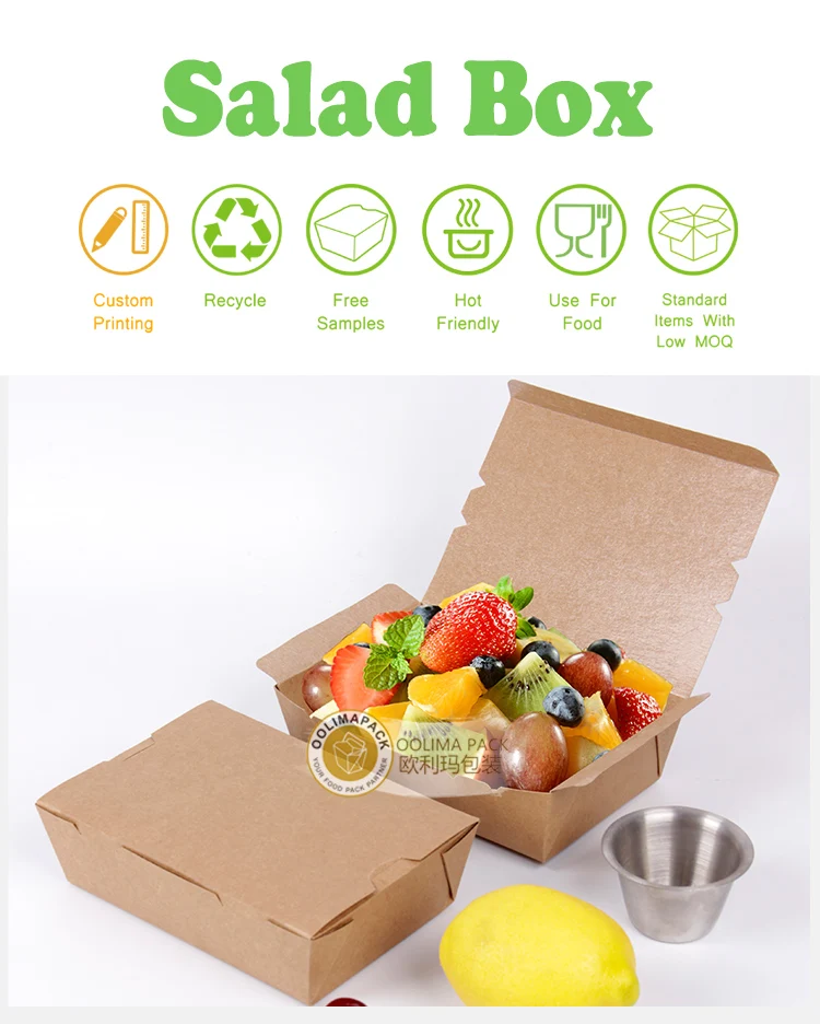 Takeaway salad boxes