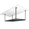 Overhead garage storage rack ceiling mounted shelves