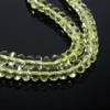 Natural Ishi lemon 7.50mm round smooth plain 16 inch length 156.45 cts loose gemstone beads
