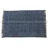Handmade persian Rug Cotton Dhurrie Rug Large Hand Block Print Area Rug living room