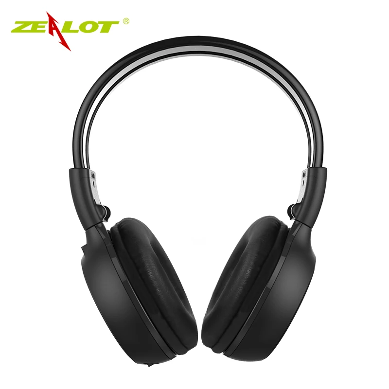 Big Comfortable Earmuff Wireless Bluetooth Headphones With Mic Zealot