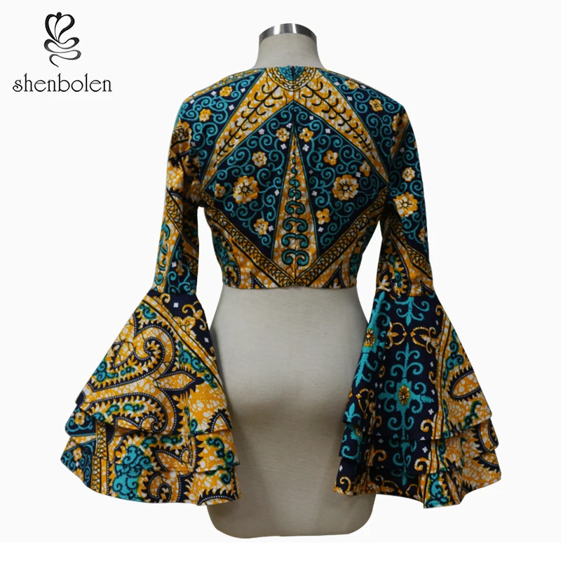 bell sleeve ankara tops