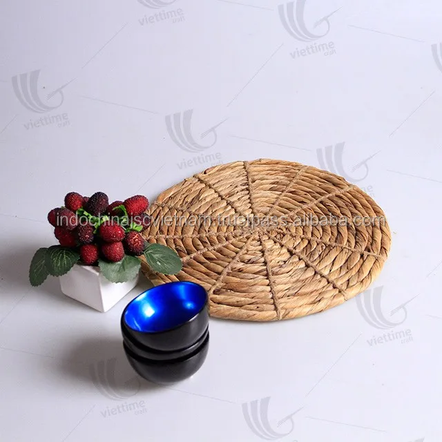 Unique Design Durable Water Hyacinth Straw Plate Holder/ Wedding