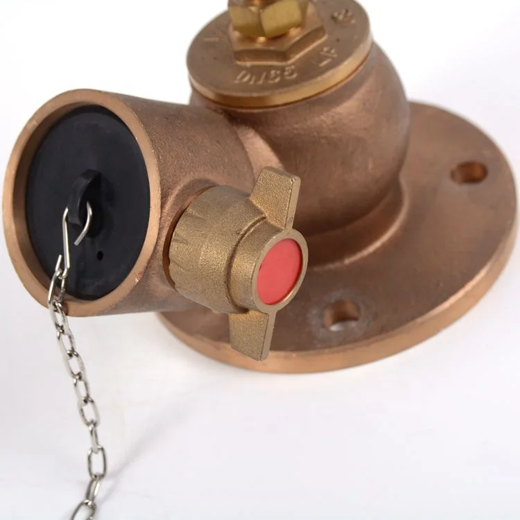 High quality DN65 flanged inlet 2.5" pressure reducing wet landing fire hydrant valve