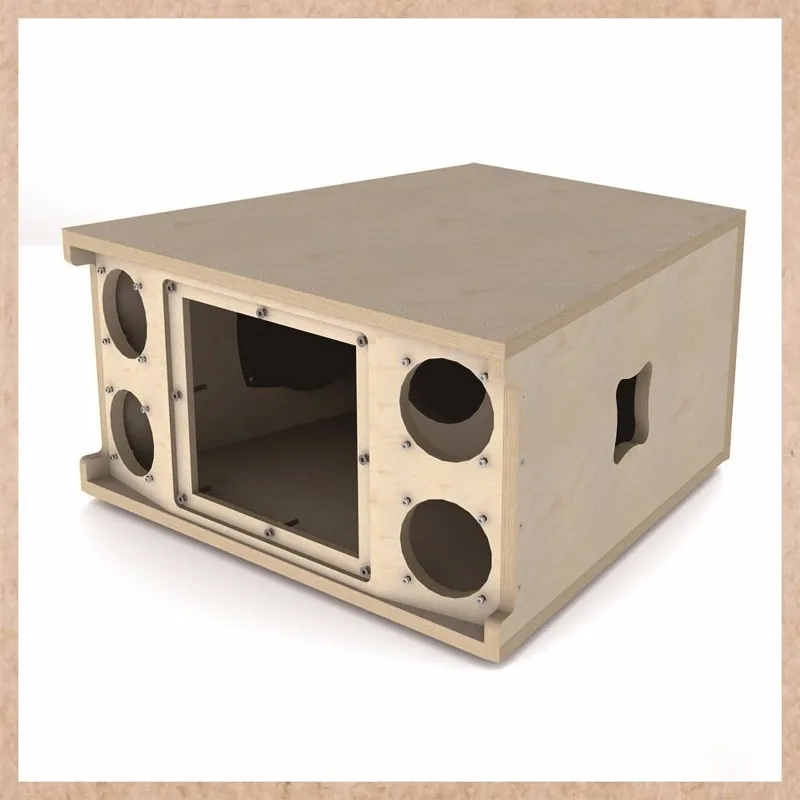 Wooden Empty Speaker Box Enclosure High Performance Ready To