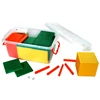 Hot educational toys for kids 471 PCS math educational plastic base ten blocks cubes for students