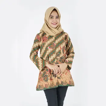 Lucu Desain Formal Wanita Top Batik Panjang Sleves 100 Buatan Indonesia Buy Batikwanita Toppakaian Belanja Product On Alibabacom