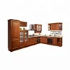 OPPEIN Cherry Wood Solid Wood Kitchen Cabinets Set