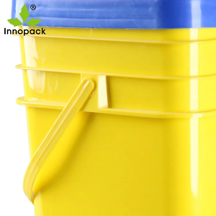 Clear 20l Plastic Square Bucket With Handle And Lid For Manure Buy