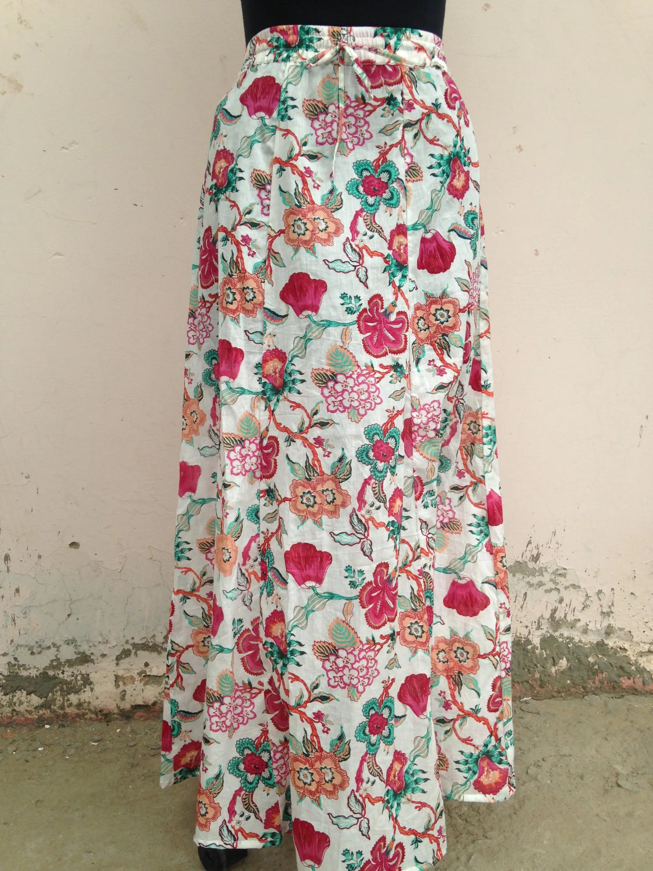 floral design long skirts