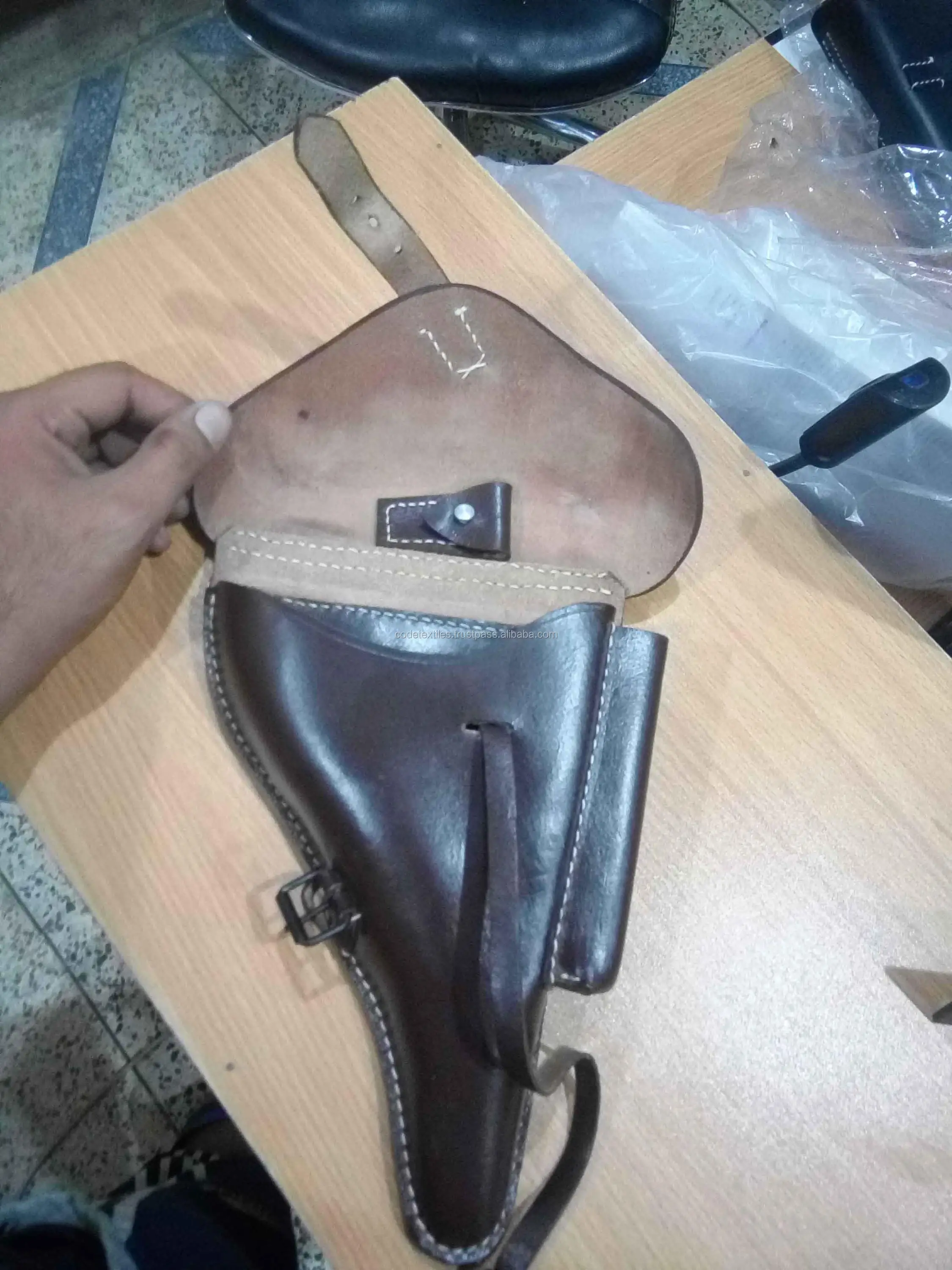 Hot Sale Military Top Grained Cow Leather Gun Holster Hand Made Pistol