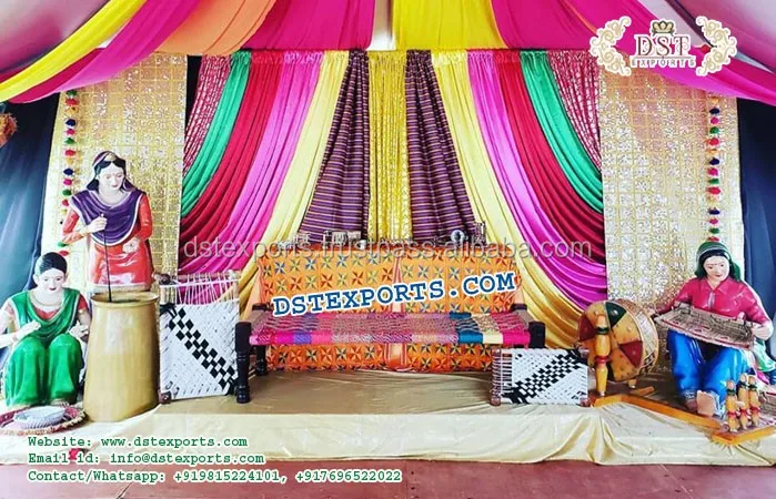 7 Punjabi theme decor ideas | indian wedding decorations, mehndi decor,  wedding decorations