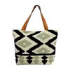 Block printed handmade hand woven stylish trendy men women cotton shopping bag