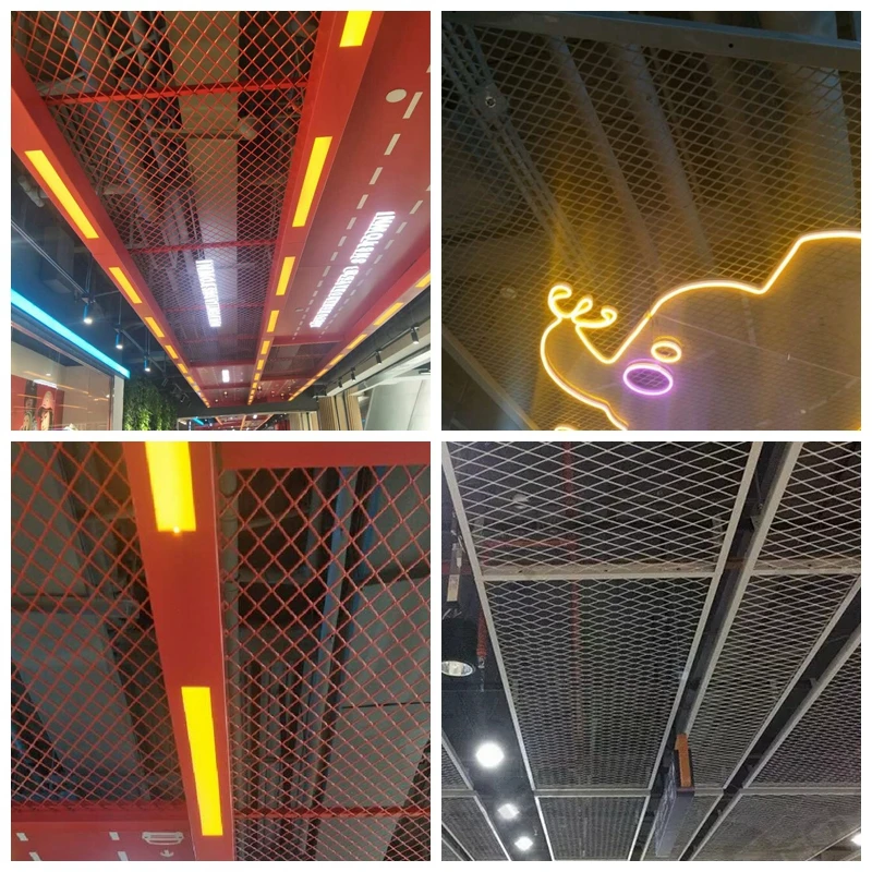 Colored Diamond Hole Expanded Metal Mesh Suspended Ceiling Tiles Buy Diamond Expanded Metal Mesh Expanded Metal Ceiling Expanded Metal Diamond Mesh