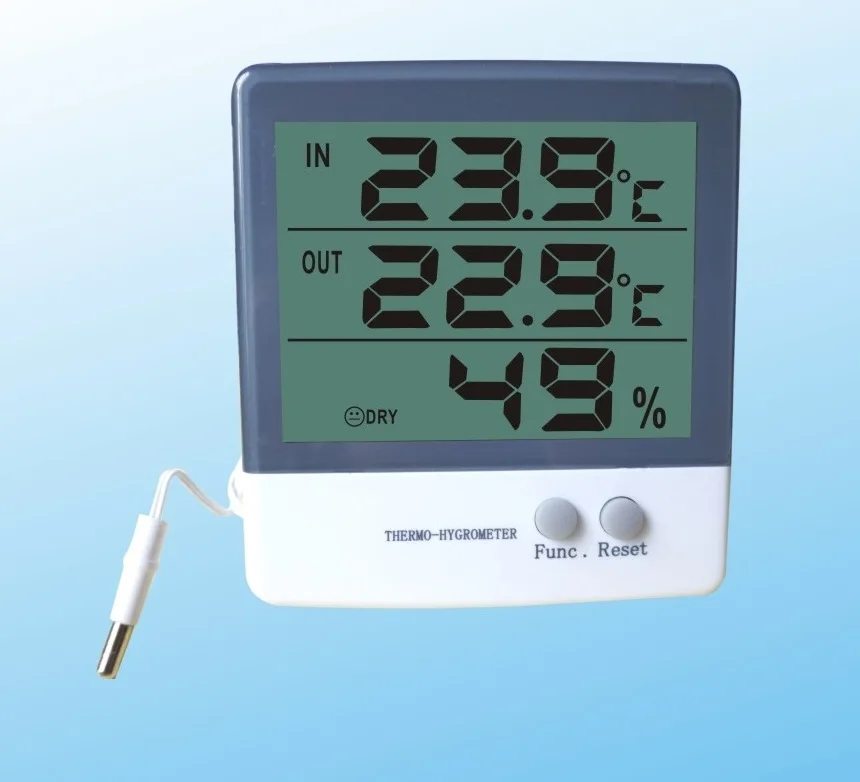 thermometer hygrometer with probe