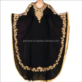 chiffon kaftan gown