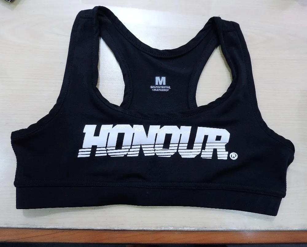 Custom Sports Bra With Custom Printed Logo On It Buy Custom Sports