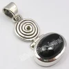 Special christmas eve Santa clause pendant handmade 925 silver black onyx gemstone pendant