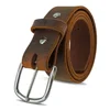 Fashionable Real Leather Cowhide Durable Alloy Pin Leather Belts For Men's