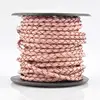 3mm Bolo Braided Leather Cords in Pink Color from Indian Global Trade
