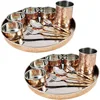 Ski Group Of Wholesale supplier food serving copper dinner set