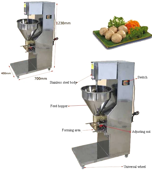 Small Meat Ball Master Roller Stuffed Processing Forming Meatball