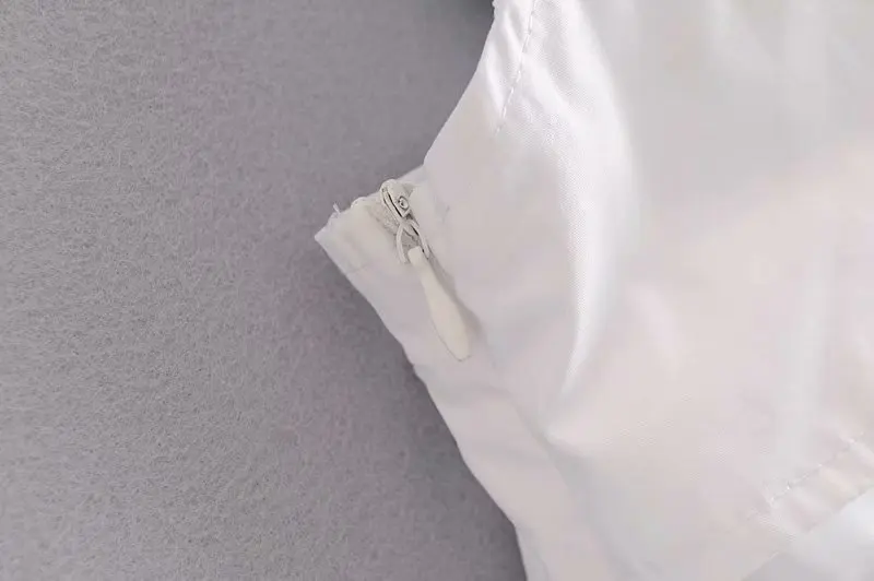 White V-neck cross neck hanging loose clothing vest top for women