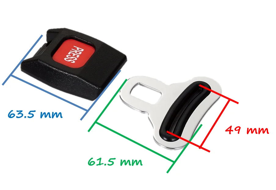 Hot Sale Wholesale Metal Part Of Seat Belt Buckle Buy Customized 2