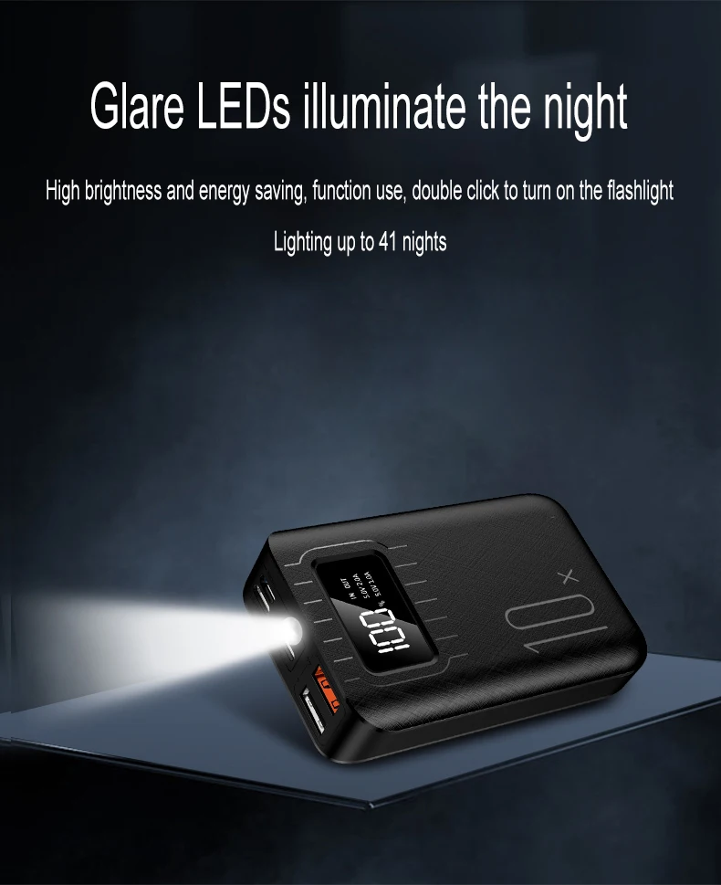 2020 hot LOGO KD-261 Mini 10000mAh 3 Inputs & 2 Outputs Mobile Charger High Quality Free LOGO Customized Power Bank - ANKUX.COM